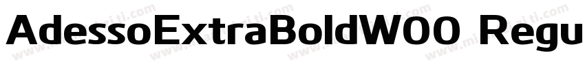 AdessoExtraBoldW00 Regular字体转换